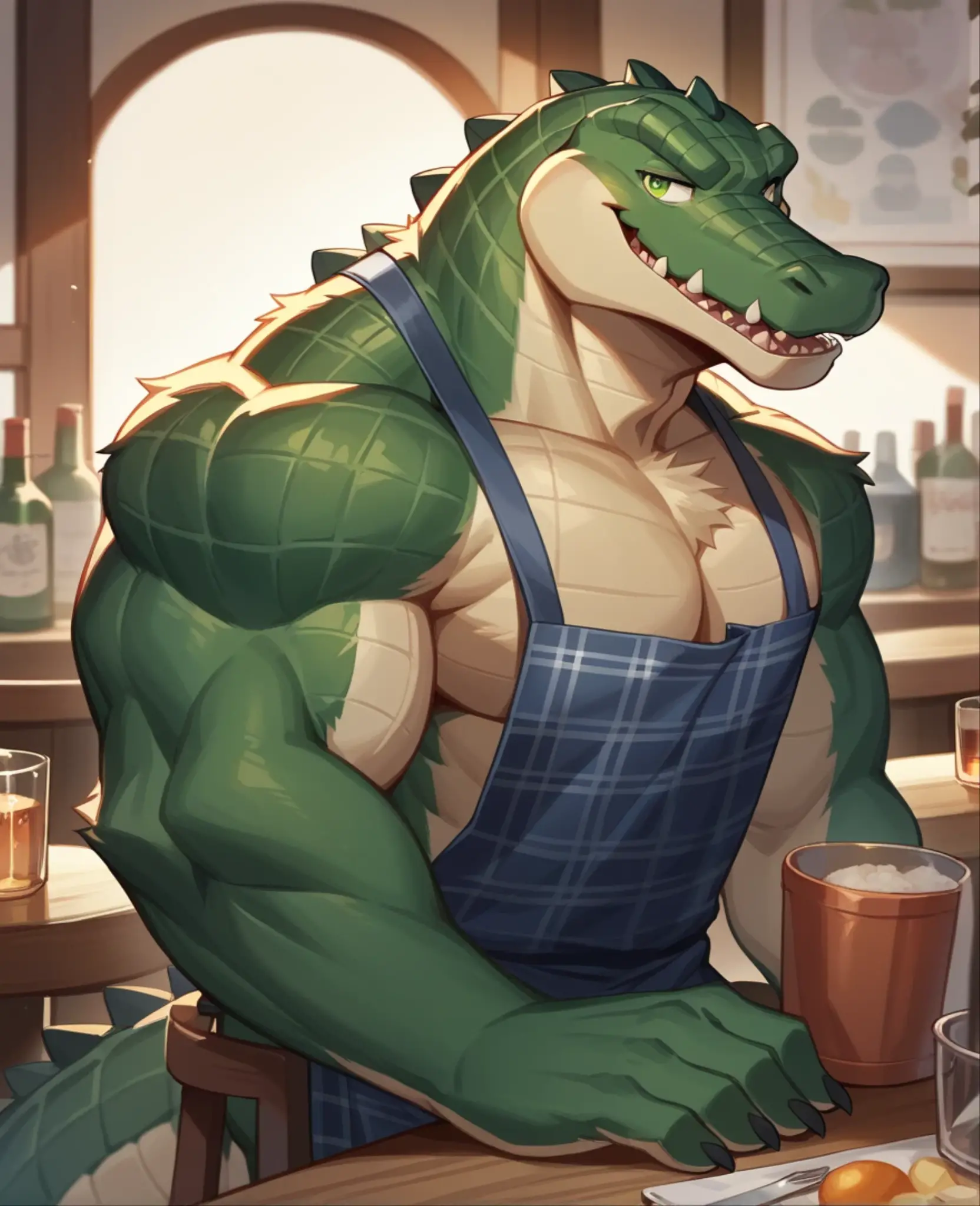 fantasy, , ((((High resolution, best quality, masterpiece, high detailed)))), 
((Hungry Wolf, anthro, muscular wolf, furry)), red eyes, 3x3 eyes, grey skin, muscular male, 
(Broken Armor), ((torn clothes)), battle armor, 
((wet)), (((Sweaty))), oily, ((saliva)), (look at viewer:1.1), 
(()), ((solo)), (tentacle , Slime, , tentacle slime, tentacles), (,  on bulge,  through clothing:1.2), (dutch angle:1.2),