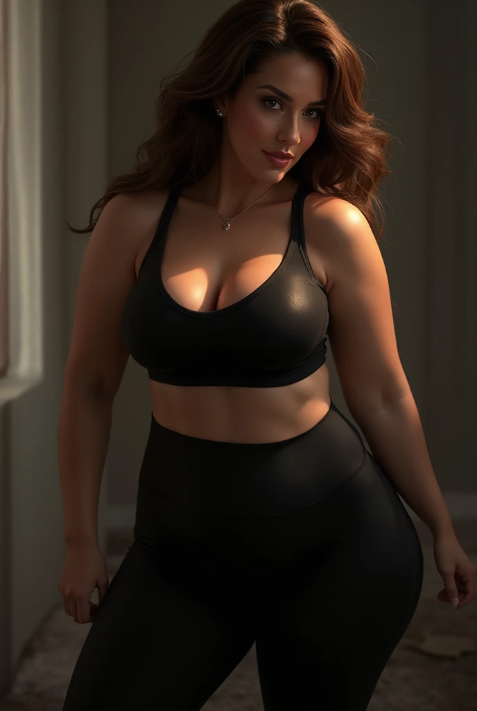 Female, Age 38, Obesity Physique, burger cafe, eating burger, (messy eater:1.2), Curvy Hips, Round belly, Large Breasts, Large Round Rear, Plump Lips, Thick Thighs, Sweaty due to heat, Wavy brown hair, Blue eyes, Beauty spot under right eye, Pink top, black pants, Personality Lazy, Tired, , Caring, Teasing, Flirty 
