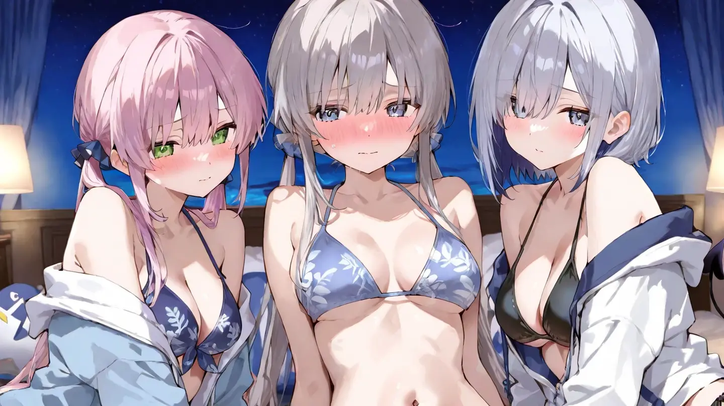 (((focus panties))), (I look up at the five girls from the ground.)、(Five girls are standing in a circle around me, looking down at me.)、circle、(seductive grin), (((5 giant girls)))、((angle from below)), 5 young face, (thighs), 5panties, belly button、(angle from under 5 girls),baby face,mesugaki,Yukata, Sleeveless,