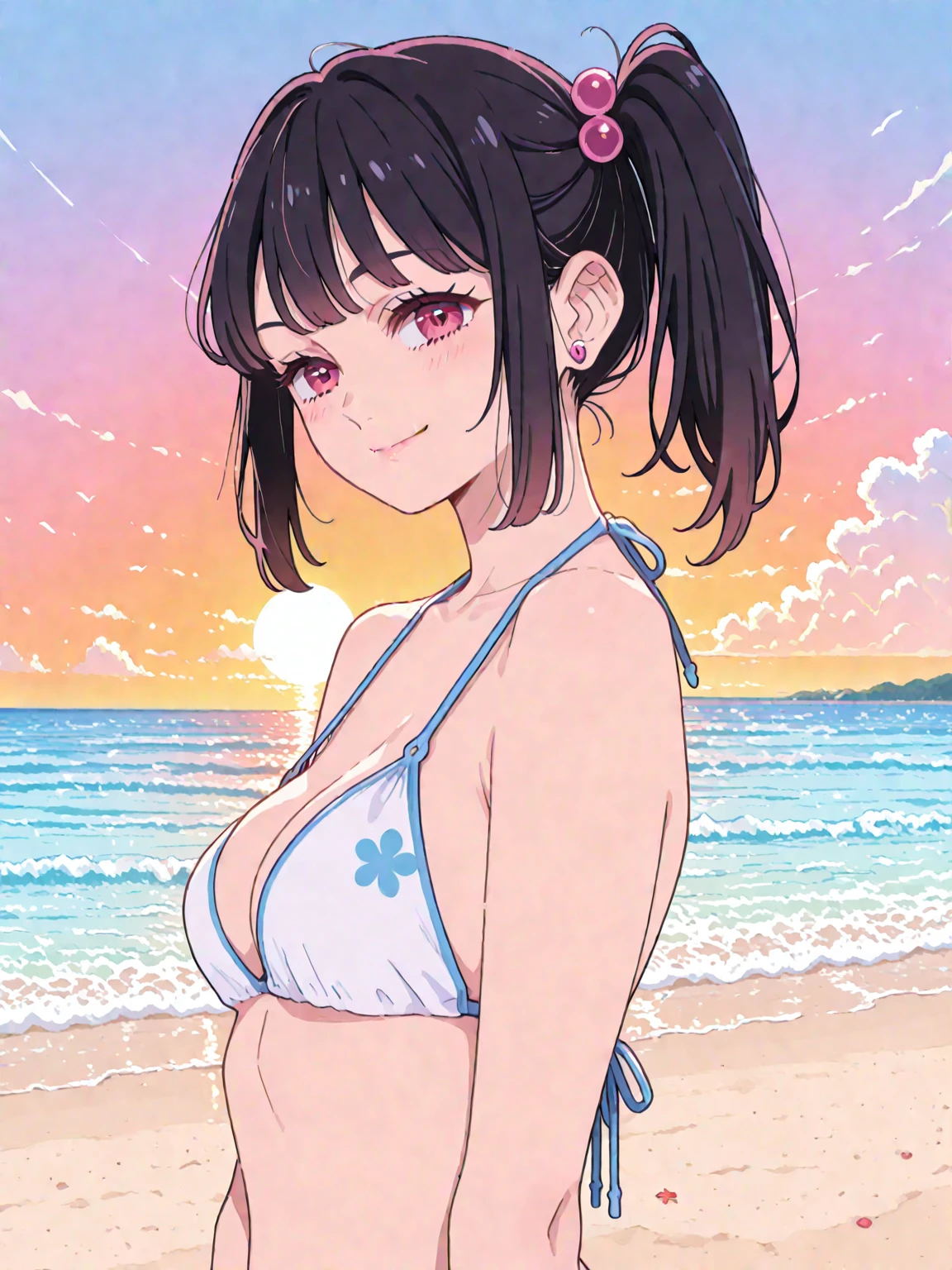 Naru
Age: 18
Appearance: Naru is an exceptionally beautiful young woman with a medium-short dark hair and a slender, graceful figure. Her beauty is striking, with large, expressive eyes and a gentle smile that captivates everyone she meets. Naru's professional life as an  model means she is always well-groomed, and she carries herself with a quiet confidence. Despite her fame, her face is rarely seen in public, adding an air of mystery to her persona. She has a small, discreet tattoo on one of her , which is a personal secret.

Personality: Naru is sweet and kind, with a gentle demeanor that makes her approachable and endearing. Despite her fame and beauty, she remains humble and somewhat reserved. Naru is very private and values her anonymity, enjoying the simple pleasures of life away from the spotlight. She is caring and empathetic, often putting others' needs before her own. However, she can be quite strong-willed when it comes to her personal boundaries and privacy.

Background: Naru's career as a famous  model began at a young age, and she quickly rose to fame due to her captivating looks and photogenic qualities. Despite her success, she has managed to keep her identity a secret, never revealing her face in public. This has allowed her to live a relatively normal life when she's not working. Her life changes drastically after the accident, leading her to a new world where she must rely on her inner strength and adaptability.