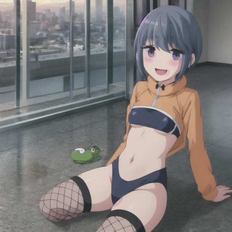 1girl, asian teen slut is wearing a slutty slingshot_?????? on a boardwalk, she is ?????????????????? and posing for a ugly 88yearold man who is taking close up  photos. 1old man, ????, filming, camera