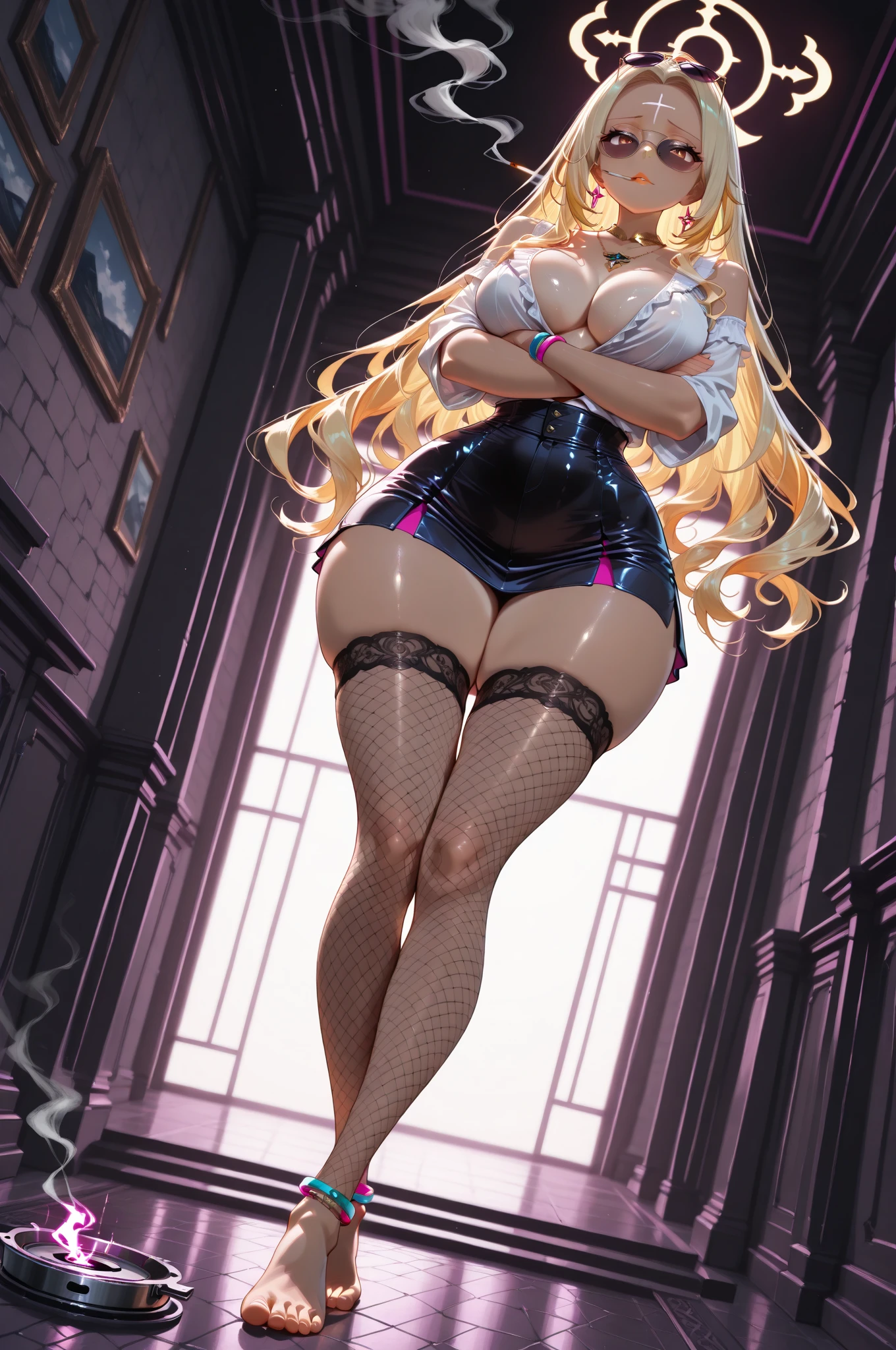 50 year old mature woman, Dorsal position, Looking Back, Looking at the audience, attractive, Women with huge breasts、Huge breasts,Sensual curves、bubble、Ass masterpiece, Full Body Shot,Nightgowns and , beautiful smile, Thick lips, plump lips, blush, Looking at the audience, Provocative expression, Beautiful Hairstyles, Cleavage, plump、Curvy Hips、attractive face、Mischievous face、、An inviting gaze、Expressing emotions、 、Busty women, Exposing shoulders, Moneyen hair, colored feather, Money ornaments, colored Flowers, particle, Light, (masterpiece, highest quality, highest quality, Official Art, beautifully、aesthetic:1.2), (1 girl:1.3), Very detailed,(Fractal Art:1.1),(colorful:1.1)(Flowers:1.3),Most detailed, (Dynamic pose), (Shiny skin), (Many colors :1.4), ,(Earrings:1.4), (feather:1.4),masterpiece, 30~40 years, Mr.々Hair style，Money Headband，Ample breasts，Uneven buttocks，Greek clothing，Tulle covers the chest，perfect balance, Detailed details of the garment,marble，cinematicLighting, Film Grain, contrast of Light and dark,High detail, (((   set)))、(((Gorgeous Accessories))))、Lift your butt, Angle from below, (((Browsing Caution:1.2)))、Openwork decoration，(((See-through dress)))、(((Anatomically correct body))) , breasts、(((Breathless face)))、(((R-18)))、 Cowboy Shot, 1 girl, (High resolution), (8K), (Very detailed), Perfect Face, Beautiful eyes and face, (((highest quality))), (Very detailed), Detailed face and eyes, Beautiful Eyes,(((Sexy pose,Beautiful Eyes、 double eyelids、(((Super gorgeous background)))、Bright Eyes,Money,diamond,gem,Body Chain,Luxury Accessories,beautifully、aesthetic,Flower 、Taste of Japan、(((See-through )))、(((Super gorgeous background)))、Bright Eyes