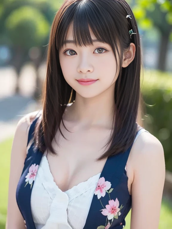 smile、(Sheer white skin)、Raw photo、(((ultimate beauty portrait)))、((glowing skin))、((rich bust))、Japanese、２０age、white blouse、A slightly large mole on my chest、bright red lips、Black lace 、bright look、((brown hair))、(cleavage)、flare skirt、((Big eyes that shine like jewels))、(((open your clothes)))、pantyhose、Glossy and glossy skin、((Long straight hair))、(silky hair)、(standing)、(from below)、From the side、eyeliner、beautiful bangs、hair between eyes、((masterpiece、最high quality、super detailed、film light、intricate details、High resolution、very detailed))、detailed background、8KUHD、Digital single-lens reflex camera、soft light、high quality、film grain、Fujifilm XT3 、shallow depth of field、natural soft light、