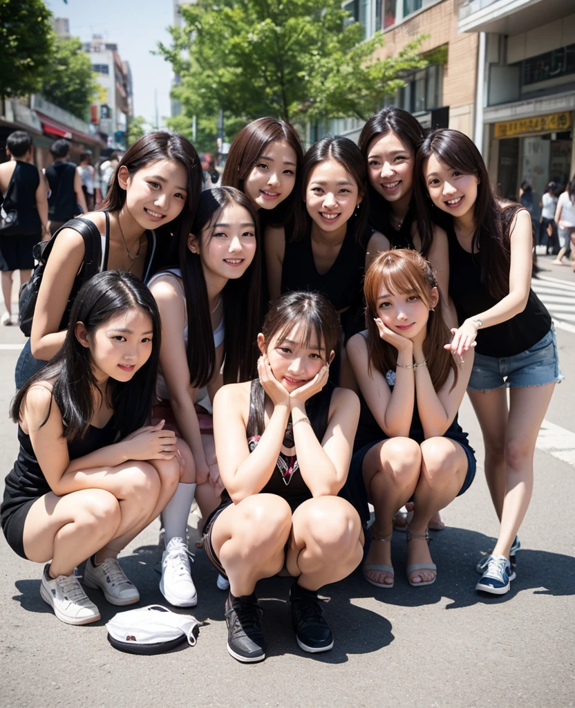 Best-quality, Masterpiece, Ultra-High-Resolution, (Photorealistic:1.4), Raw-Photo, Extremely-Details, Perfect-Anatomies, (3-girls), 18-years-old and the most popular Japanese idol, 38-years-old and the most popular Japanese actress, 28-years-old and the most popular Japanese model, (all having a lot of fun at outdoor-drinking-party), all sitting on each camping-chair, all different faces, extremely cute face like the most popular Japanese idol, extremely beautiful face like the most popular Japanese actress, extremely pretty face like the most popular Japanese model, all extremely beautiful eyes, all extremely beautiful and each different colored hair, all extremely beautiful skins, all extremely beautiful bodies