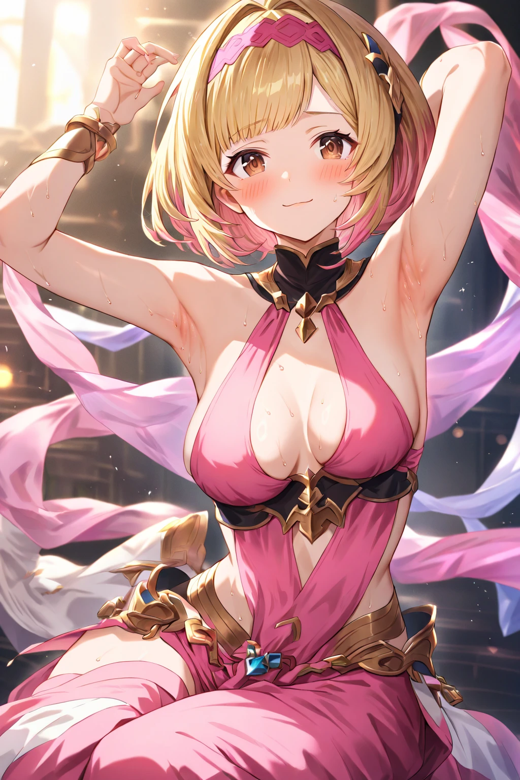 Angela in highshool uniform cute smile