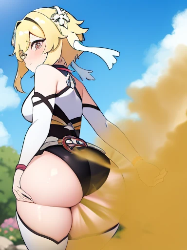 NSFW,masterpiece,Highest quality,High resolution,Super detailed,oshino shinobu \(Bakemonogatari\),Golden Eyes,Blonde,Long Hair,High quality micro bikini,beach,Palm tree,Rock Shade,Oho face,Embarrassed,fear,blush,Leg spread,orgasm,Climax,Squirting,Roll your eyes、squint,One man,Having sex,Creampie,,From the back