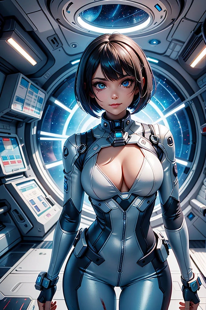 Girl in space with a spaceship in the background, thick and smooth warframe thighs, gynoid body, Usa un Space suit, Centaur Astronaut, Retrato Anime Space Cadet Girl, en Space suit, vestido con Space suit, con un Space suit puesto, biomechanical oppai, Totally adequate space, Spacesuit, Thicc, Silver space suit, Space suit