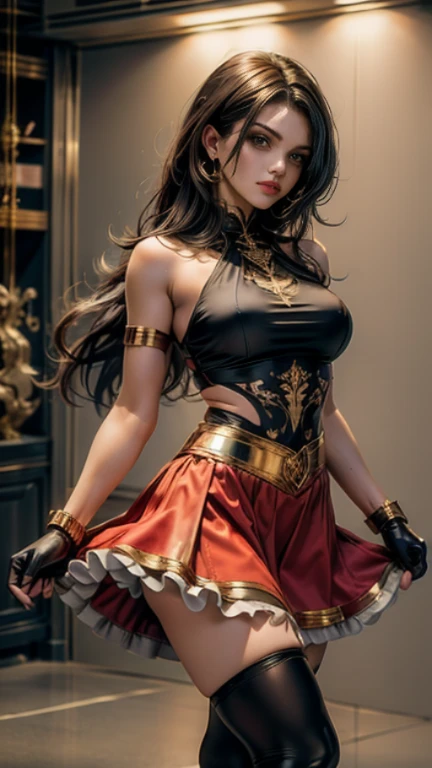 (in prison cell), (Chai Zhang), ((arm behind back)), (to wield a whip) ((Top Quality, 8k, A Masterpiece、: 1 girl.3 girls)), crisp focus: 1 girl.2 Maidens, Beautiful Woman with Perfect Figure: 1 girl.4 pcs, slim abs: 1 girl.2 Maidens, ((layer cut, big: 1 girl.2 Maidens)), (wet rainy, the street，: 1 girl.2 Maidens), wet body: 1 girl.5 girls, highly detailed face and skin texture Detailed Eyes, Very Shorthair, Studio,,slave,，,Rubber, Black Corset,, Whip, big breats,black tight dress, black hair,rabbit ears