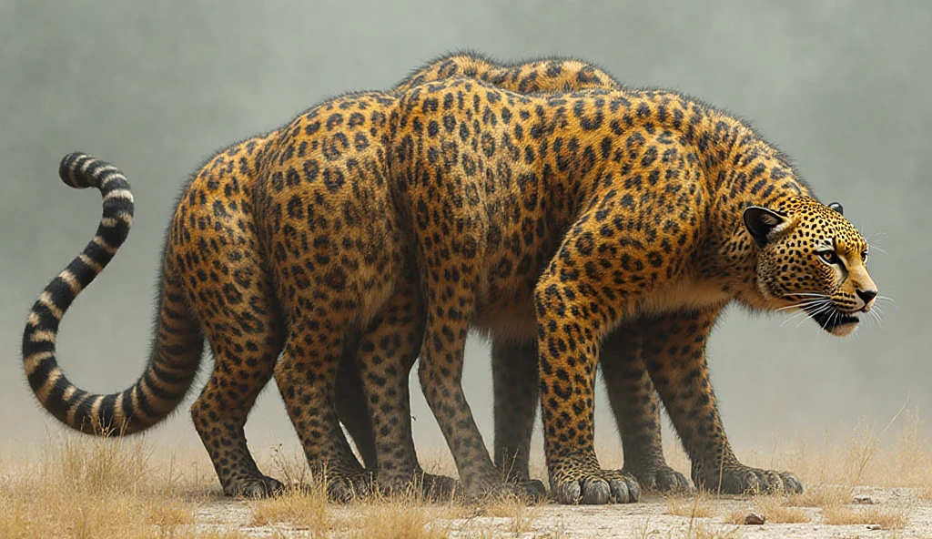 The Taurtrain is a fantasy creature, that consists of several leopard ...