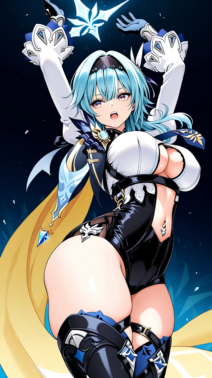(Super detailed、Ultra-high resolution、Detailed Background)、((Flat Color))、((colorful))、((浮かぶcolorfulな水))、1 female college student、break、body paint、Pop tattoo on chest、Pop tattoo on belly、Feminine beauty、Warm body type、Large chest、Sexy Random Pose、Angle view from below、
(short hair、Silver Hair、hair ornaments)、(White  Dress、choker、Sexy uniform showing the underside of the chest）、(((Underboob)))、、TWICE's Tzuyu' on pause、I can see her 、smile
