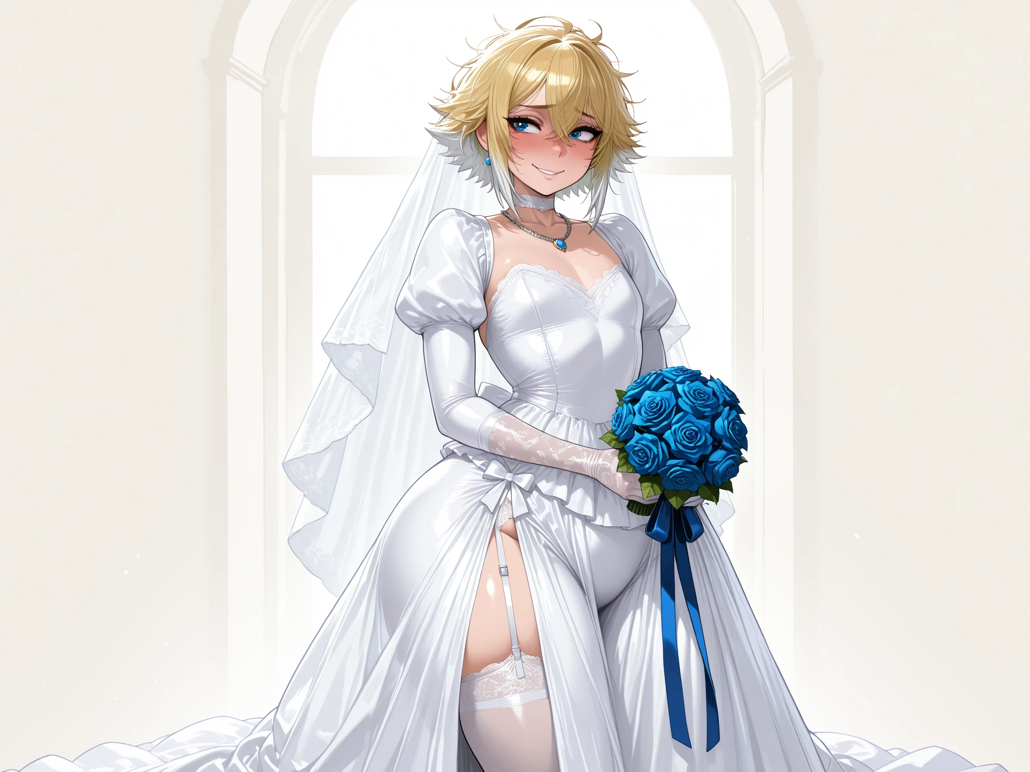 a father （he had been brainwashing by his second son,crossdressing, with his second son every day, wear sexy Wedding ,bride of his second son,have one's first night,kick out his wife and eldest son,swear live as the wife of his second son for life) 