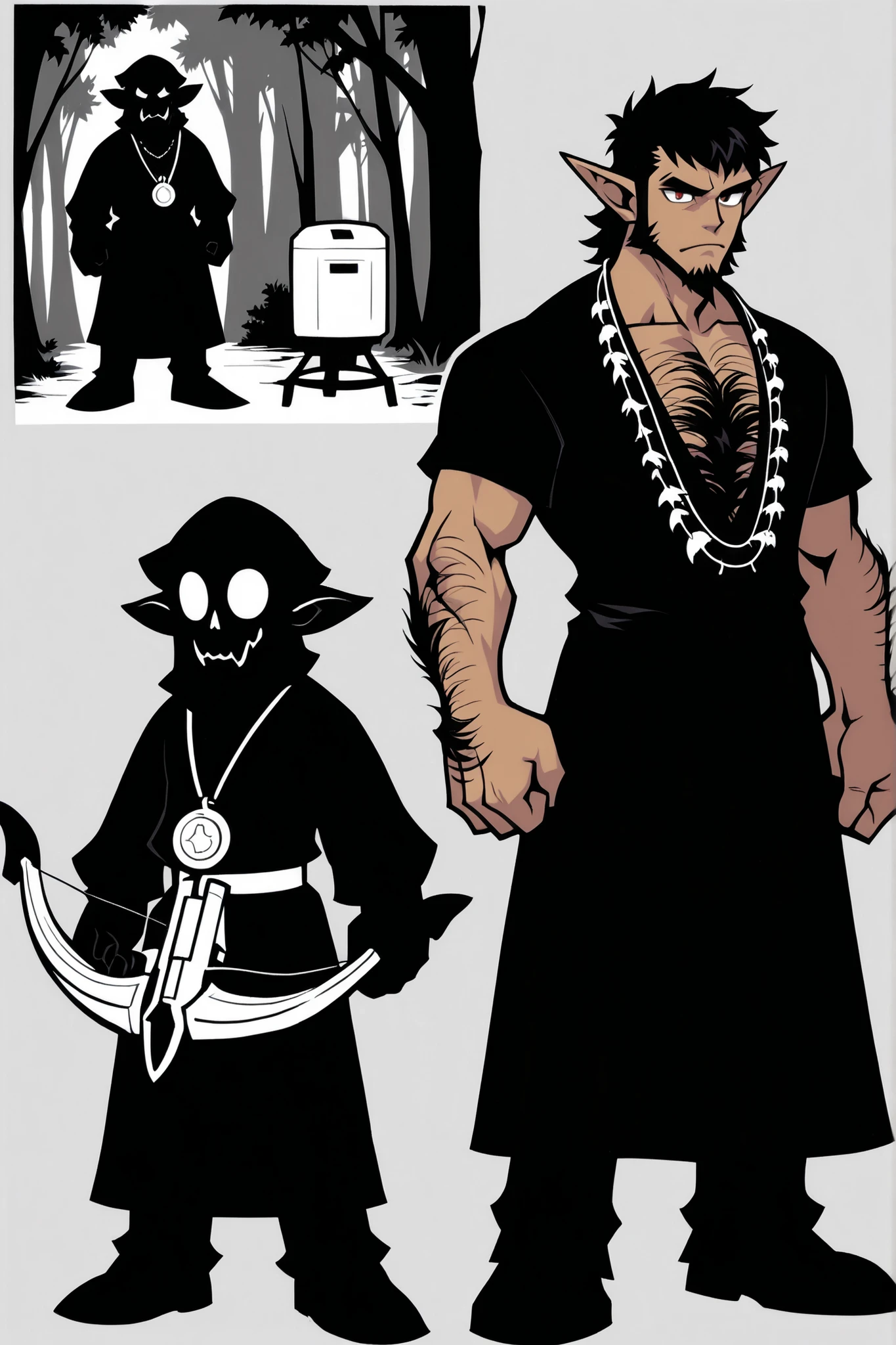 Experienced character reference sheet adoptable for office dark elves bestiary, masterpiece , modern day alternate universe, no background, full body, multiple views , best quality , masterpiece , character sheet , dungeon & dragons , visual novel , featured on Pinterest , dynamic. Office dark elves bestiary, the many various dark elf characters of an office building from the Netherworld. Fantasy world elves in business suits, hang around the water cooler, change printer ink, run daily office computer tasks in their Medieval themed cubicles! Office work, computers, reports, meetings. Quality, high quality, ultra high resolution, Exquisite Faces, manly men, hairy muscles, archery, forest themed cubicles, crossbow, arrows, bows, hunting wild boar, office hunters, null-ghost,Takemoto Arashi. Score_9_up ,Score_8_up ,Score_7_up ,Score_6_up, best quality, masterpiece, perfect hands, elves, 5 fingers, many corrupted wicked evil body types, office supplies, no markings, no watermark, masterpiece, best quality, high details, perfect eyes, award winning, highres, HD, 16k. Some magic, enchanted special effects, highly detailed face, no defects, no watermarks, perfect eyes.