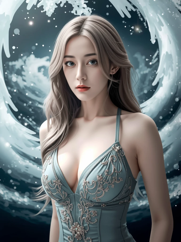 score_9, score_8_superior, score_7_superior, A masterpiece in 32K resolution,Highest quality,it is really amazing,Very detailed,Ultra-high resolution,Ultra-realistic,Realistic,Increased depth of field,Cinematic lighting,
Sexy mature Japan woman,
black straight medium hair,Ultra-detailed and beautiful face,Gentle expression,Translucent white skin,Realistic skin texture,
Elegant swimwear,
Elegant and luxurious design,Colorful color patterns,Beautifully detailed decoration,Detailed fabric texture,
Gorgeous necklace,Earrings,
Coastline at night,delay々A desolate sandy beach that continues,The huge moon illuminates the beach in a fantastic way,Dark clouds floating in the dark night sky,
Cinematic,Low - Angle,