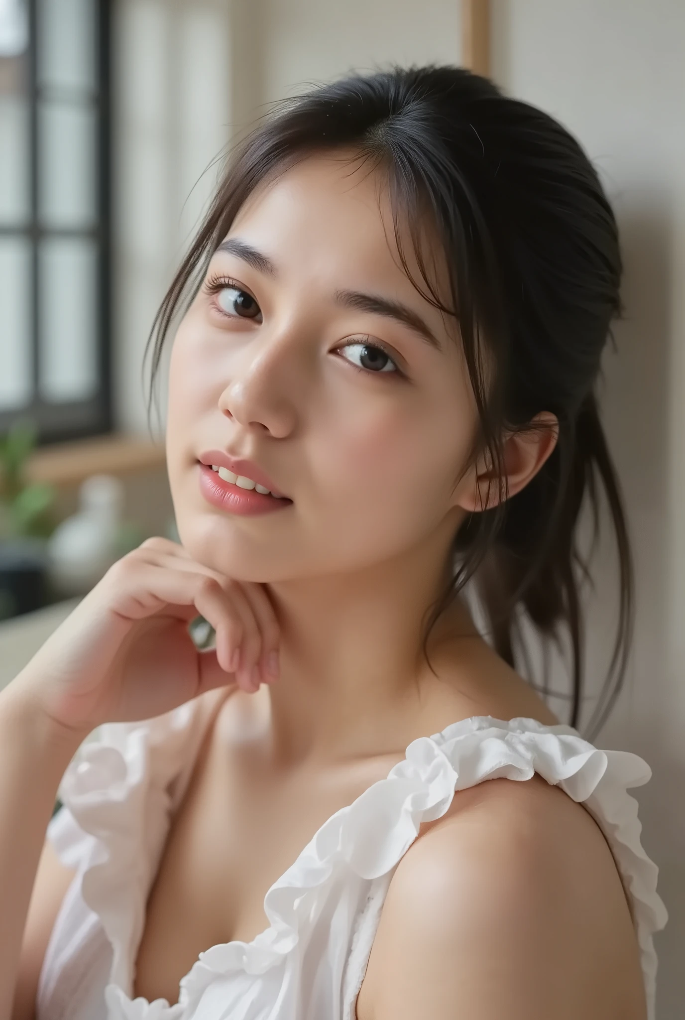 Beautiful 38 year old woman 、portrait photography