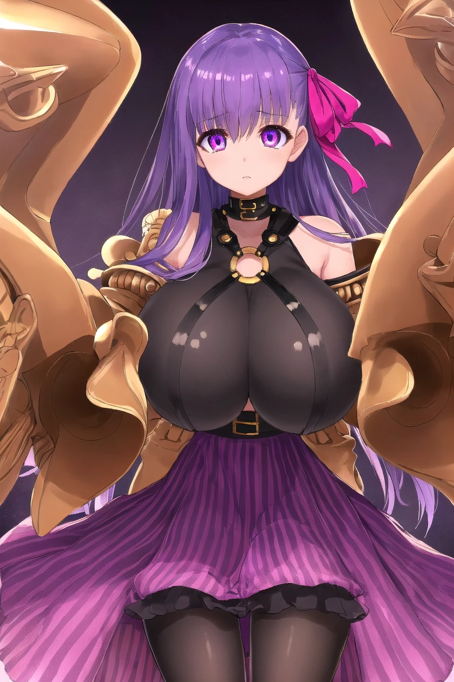 score_9, score_8_up, score_7_up, source_anime,
passionlip, <lora:passionlip-ponyxl-lora-nochekaiser:1>,
passionlip, gigantic breasts, hair ribbon, long hair, pink ribbon, purple hair, ribbon, purple eyes,
claw (weapon), claws, collar, pantyhose, talons,
indoors, bed, bed room, on side, blush, drunk,
looking at viewer, dutch angle, cowboy shot,