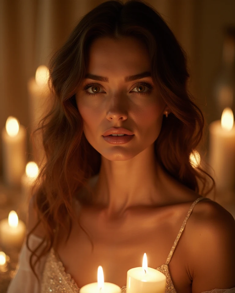 woman romantic dinner