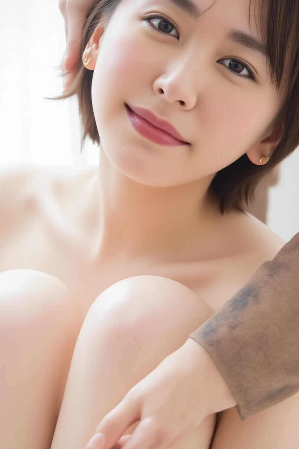 A very cute 16-year-old idol girl, Smiling Kindly, are small size,Exposing ,  are visible,Denim mini skirt, Full body portrait, Natural light,  Accurate,  Anatomically correct,  Textured skin,  front lighting,  f/1.0mm,  fujifilm G FX 50R,  Regina Display,  Super Detail,  Attention to detail,  high quality,  最high quality,  High resolution, Real、Realスティック、Raw photo、Genuine、masterpiece、1080p,  hard disk,  4K,  8k, Guitar Heroine, Let's Rock, Solo singer,live