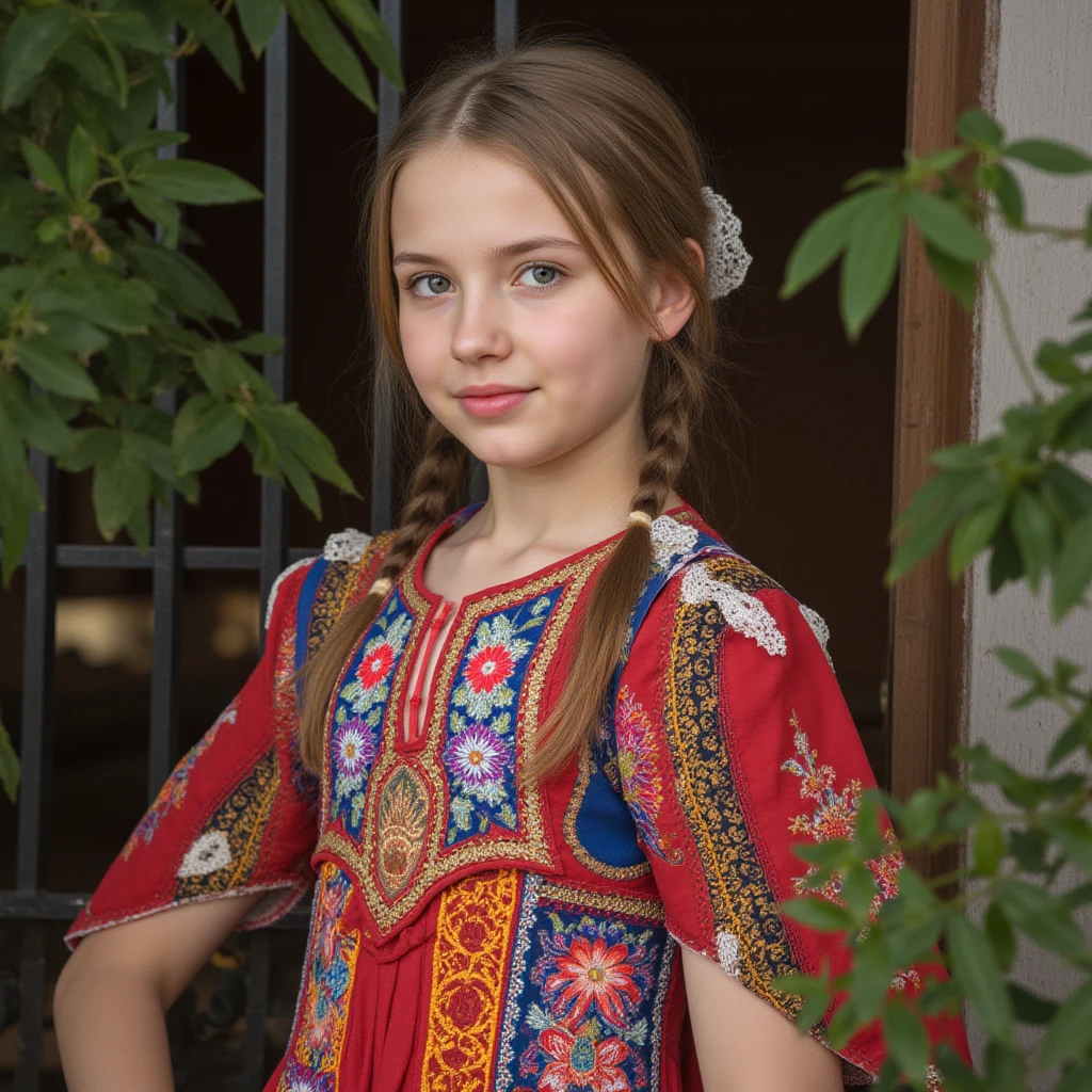 Detiling photo of the girl 