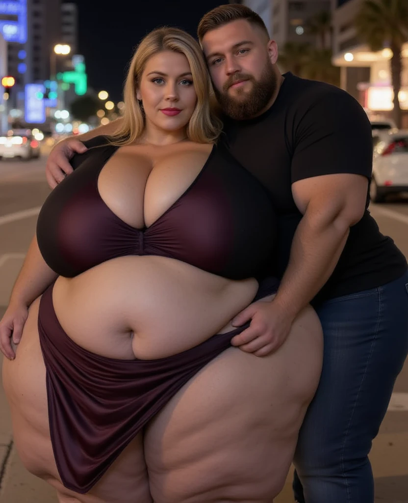 140kg thin abdominally obese woman 186cm 105kg thin abdominally obese man couple