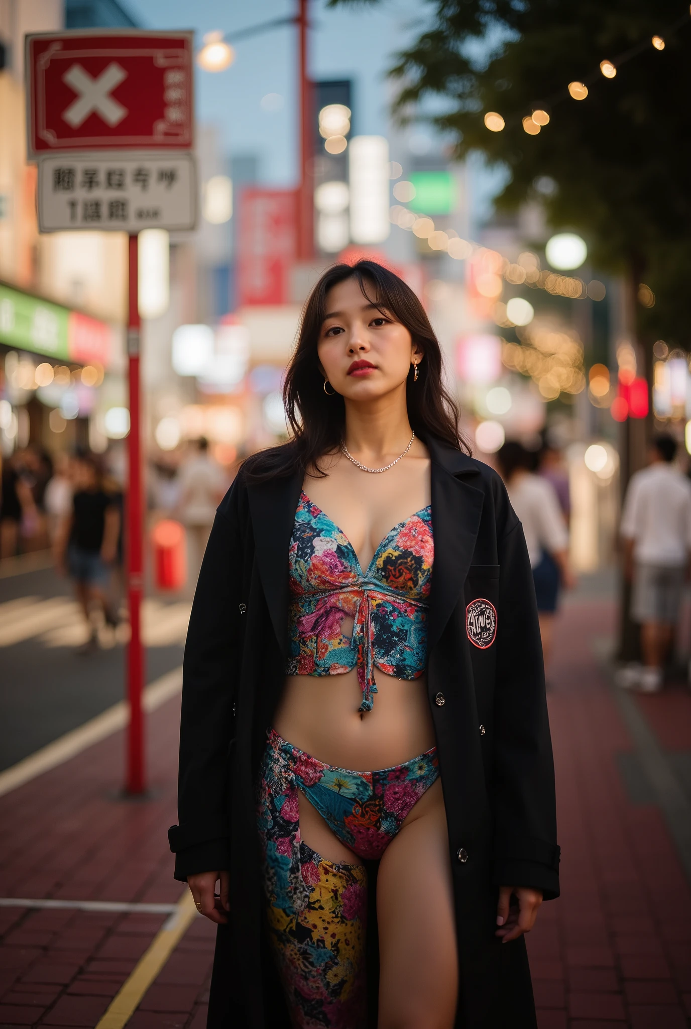((She's overwhelmingly charming, :1.3)20 year old Korean idol )、(full body portrait)、((Amazingly Seductive:1.2))、((Incredibly beautiful pure white beaches in Bali:1.3))stand、((provocative sexy pose))をandっている。(Swimsuit with art-like graffiti bikini:1.2)、delicate and sexy collarbone、((She has a perfect slim figure and plump breasts, :1.2))、((She emphasizes the visual impact, :1.1))。 ((She is short, Shiny Hair, :1.2))It flows naturally、((adorable shining face:1.2))は魅力的な笑顔and((sharp, Shining Eyes:1.3))Baring his fangs、have a strong gaze that draws viewers in。 ((Dazzling golden sunshine, :1.3))bus、((Perfect glowing skin:1.3))、 Background ((Sparkling blue sea:1.2))and((光に照らされたふわふわandした白い雲, :1.2))。 ((Canon EOS R5、85mm f/1.2 Lenses))Shooting at、shallow depth of field on Shinjuku Yasukuni Street、((She has a cinematic masterpiece style, , :1.3))、super detailed、hyperrealistic、realistic、amazing texture、((驚異的に詳細な目and顔:1.3))、clear focus。