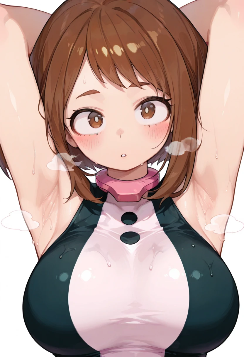 Uraraka Ochako、Men are surrounding a girl while holding their ?????、Teasing Smile、???????????、???から、at the park、??????? for girls、Thick thighs、、Males are huddled、???????、???????????,Cowgirl、??????、Men grabbing women's ???????、???????????、Big ????、An excited look、See-through high leg leotard