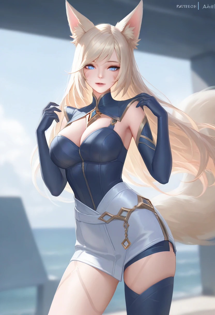 （tmasterpiece，Sideslit，Beautiful eyes：1.2），（tmasterpiece*sportrait），sportrait，busts，（busts），Lifelike，Anatomical correct，3D脸，luscious skin，（Solo），Blonde hair with pick-dye，Gradient hair，（closeup of face），Lovely face，（Jewel-like scarlet eyes），Hanging eye corners，（（highdetailskin，Visible pores）），（Perfect body），beuaty girl，little breast，（（Housekeeper_costume）），（neck rings），very short gloves，（chain），（Laser material clothing：1.2）