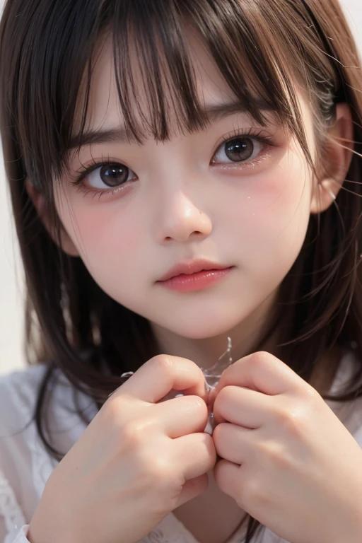 ((sfw: 1.4)), detailed face, cute face,brown eye, , extra short hair, sidelocks-hair, master piece ,lie , pillow hug dakimakura (object) , master piece , best quality , detailed , (matured female) , blouse , japanese , room , indoor