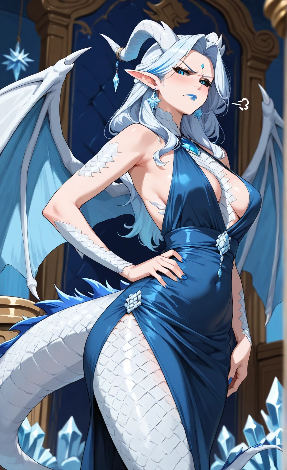 (dragon,Blue Eyes,White body)