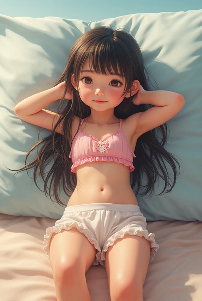 Pull down ad remove skirt from here, no panties, visible pusy