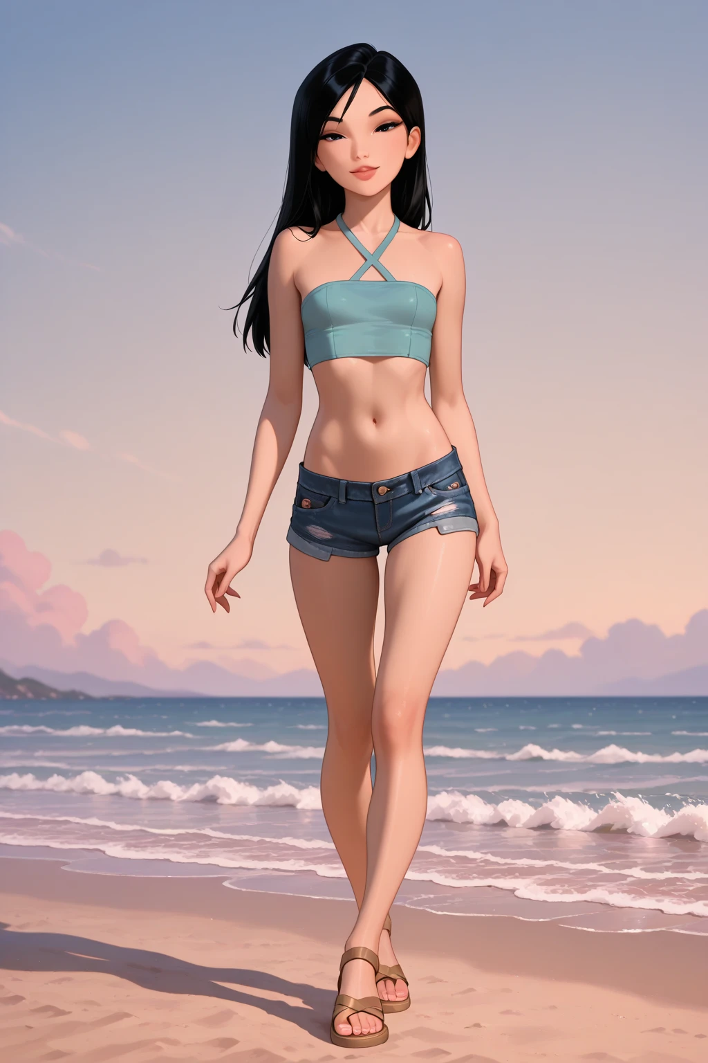 beachside，lovly，Kizi，swim wears，blue-sky