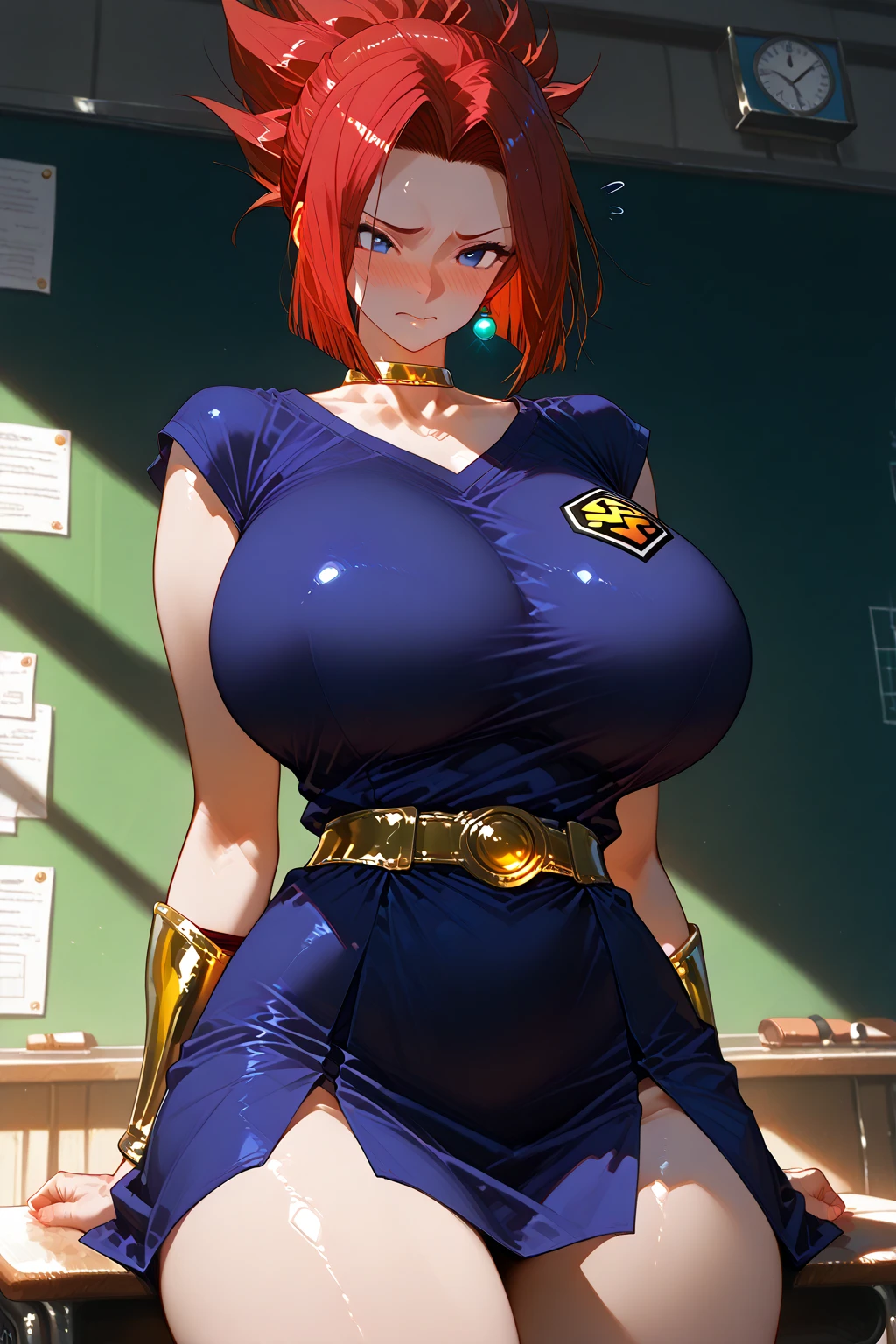 An anime-style artwork depicting ruan mei from the game Honkai star rail.

Tags: ruan mei, anime, detailed eyes, detailed lips, crop top, turtleneck, pencil skirt, smiling expression, intense gaze, glowing emblem on hand, dynamic pose, mystical background, vibrant colors, digital art, high-resolution, professional quality, ????????????????, (underboob : 1.4), curvy, cowboy shot, (????????????????: 1.4), (blue eyes: 1.4), (orange hair: 1.4)
