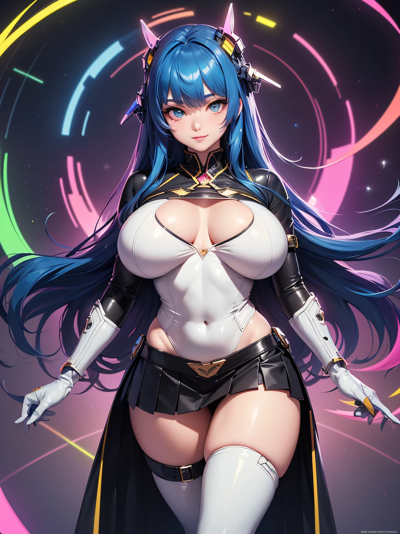 （（midynight， best qualtiy， 8K， tmasterpiece ：1.3））， A beautiful woman with a perfect figure ：70.2， Slender abs ：2， （（gigantic cleavage breasts ：70.5））， Highly Detailed Face and Skin Textur， 二重まぶた，Head looking at the camera，CatEarHeadphones，Leg line：2，Thick thighs,Ultra-thin waist,High socks,lightblue hair，Absurdly long hair，Qi bangs，black sock，Stockings，blue color eyes，Positive side，full bodyesbian，ssmile，Adults，extra long leg：2，plumw，Fashionab，ellegance，standing straight，chest-hugging，Absolute realm，delicated，Need，巨作，eye glass，Gold-tone glasses frame，China Cheongsam，Lengthen the cheongsam，Black gold silk cheongsam，blue color eyes，largeeyes，One guy，adolable，starrysky，kosmos，Little Saturn，snow mountains ，Embrace the planet