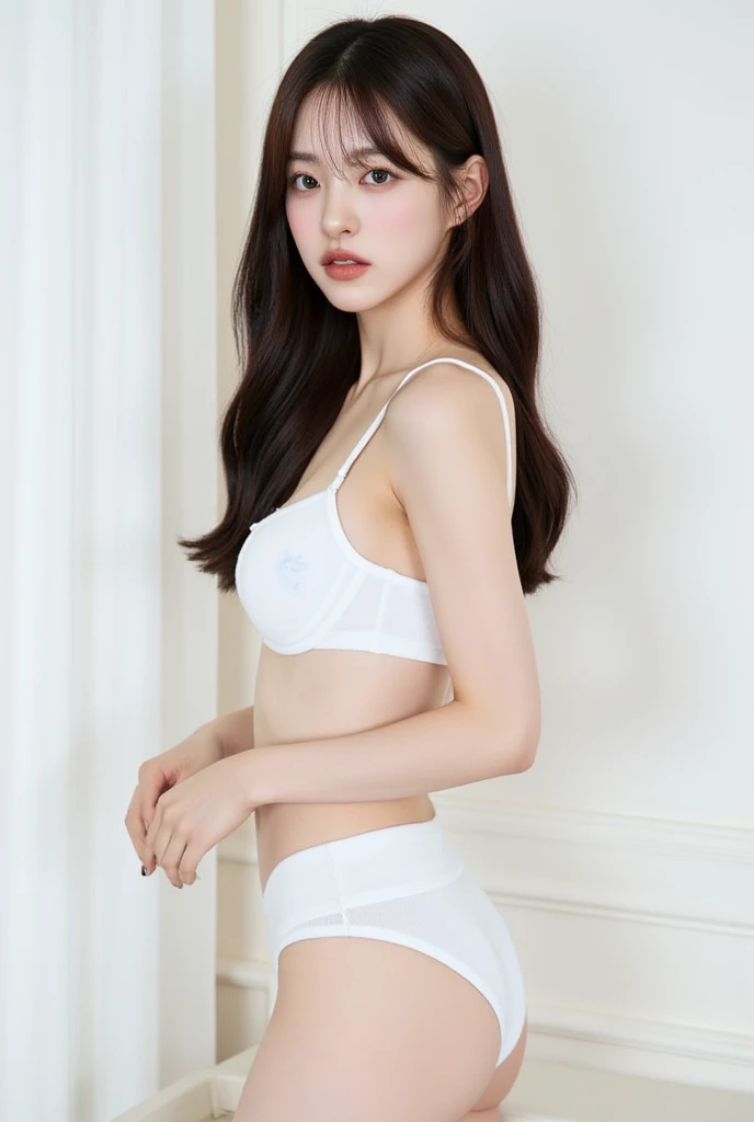 cute korean actress, park ji-min, beautiful south korean woman, bae suzy, hwang se - on, lee ji-eun, lee ji - eun, heonhwa choe, jaeyeon nam, female actress from korea, beautiful young korean woman, jinyoung shin, portrait of female korean idol, woman wearing a white sports bra, skinny physique, white skin
