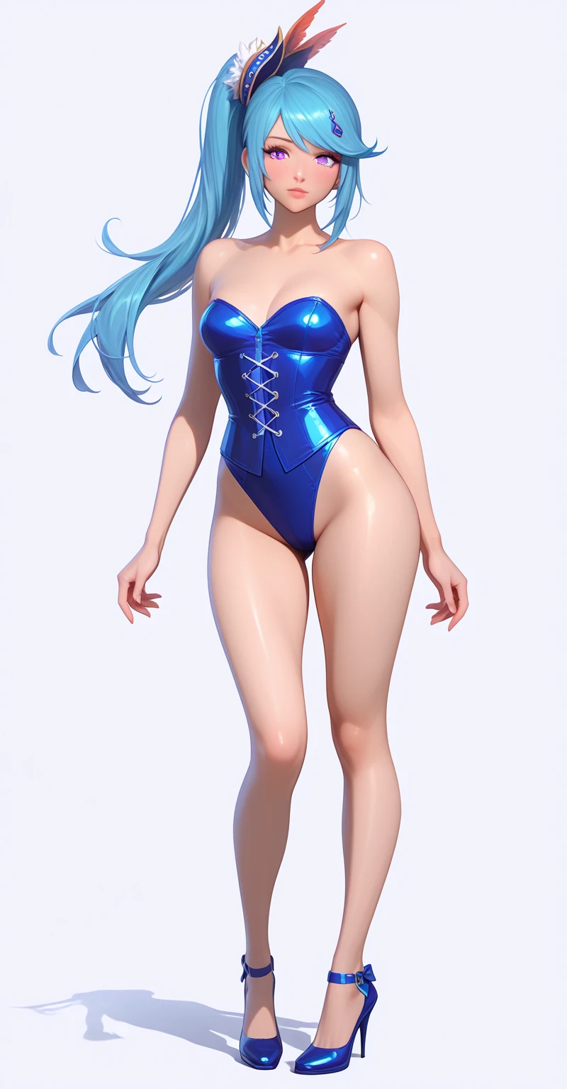 ????、Top image quality、8K picture quality、hightquality、Detailed picture、1girll、独奏、Full Body Marie Rose、A smile、Embarrassing、red blush、small plump ???????、(protrusion at the tip of the ?????)、(Slender body))、(Shiny metallic)、((Micro ?????? with small dark blue fabric area))、(string back)、(Stick hard into the ??????)、(((????????)))、((Squat on the floor))、(((Open your ?????? wide from side to side)))、(((Opening legs)))、(((Metallic Blue Knee Length Long Boots Pin Heels)))、gazing at viewer、((Face the viewer))、(((Show your ?????? to viewers)))、white thighhig、(((Sweat)))、(((uterus)))、(((urethra)))、Professional Lighting、in poolside、tiled floor、