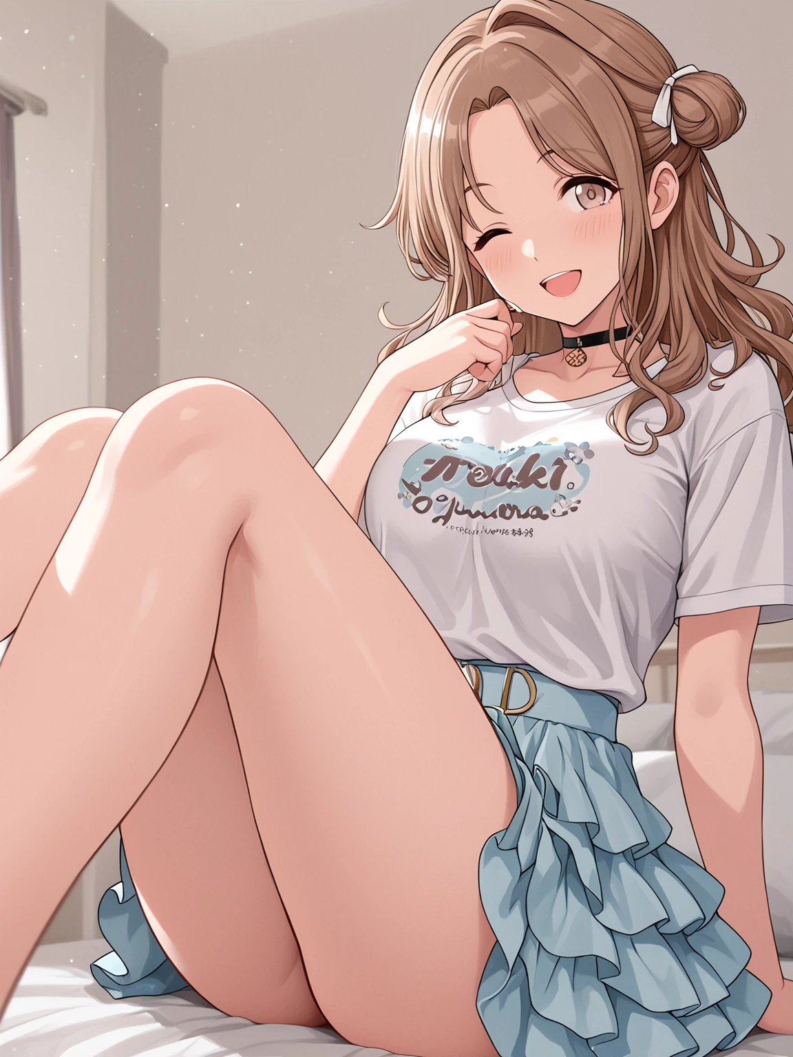 (1girl, sharp focus solo), in the car, looking down gaze, super close up , (Masterpiece, Super photo realistic, Super details, Super Highest Quality, Super Highest Quality), super cute and beautiful girl, ( atmosphere:1.3), You are a professional photographer Photographing my girlfriend, Very Japanese gal, Wearing plaid pleat , False eyelashes, Pearl pink glossy lips, Unbuttoned white shirt, (kawaii  girl:1.3), (yellow eyes:1.4), round chest, (POV grab hands:1.3), (Wider at the hem flabby large in size Super Loose Socks:1.4), (loafer), (An innocent 16-year-old cute Japanese girl:1.4), (skin fang:1.4), Very happy smile, Extremely Realistic, open mouth, (orgsming face:1.4), half close eyes, girls,score_9, ,Expressiveh, Japanese Girl - SDXL, slim waist, open front shirt, sexy , (a girls tanned skins:1.4), slim beautiful legs), a girls incoming hug viewer, (a girl face to face incoming hug and kiss for a viewer:1.4), Yellow eyes with black pupils, dark brown color hair style, high school gal, (torogao:1.4), big eyes, open mouth, dark brown hair color, hair pin, perple, (cute Asian gal:1.4), kabedon, super close focus, (self skirt lift:1.4), (wide stans legs standding:1.4), thin tight satin , white bangs,  super close focus from below. two saide up hair style,　perspective,
