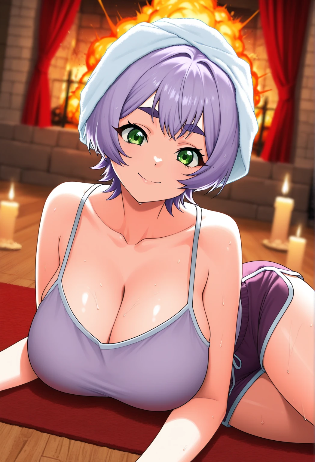 {perfect masterpiece},[[path tracing]],Best quality, very aesthetic, long hair, gradient eyes, purple eyes, {black hair},{huge breasts}, black hair, long hair, {gasping}, happy, ponytail, cute, {{lolita face}}, [thicc], {{{shiny skin}}}, {pastel color}, {Core shadow}, {young girl}, [child], {26mm f/2.8}, toddler, slender, sagging breasts, , detailed face, textured skin, wet skin, {sweat}, , intricate, overall detail, 1 boy and 1 girl, couple, hetero, 1 boy, completely , dark skin, boy standing in beside of her, show off ,  awe, election,  protruding, veiny , twitching , , legs, , completely , {steam}, , {sweat}, {{}}, oral,  , basement, bedroom, bed, front view, upper body, facing the front, solo focus, depth of field, ,  in mouth, , drunken eyes,  on breasts, dripping 