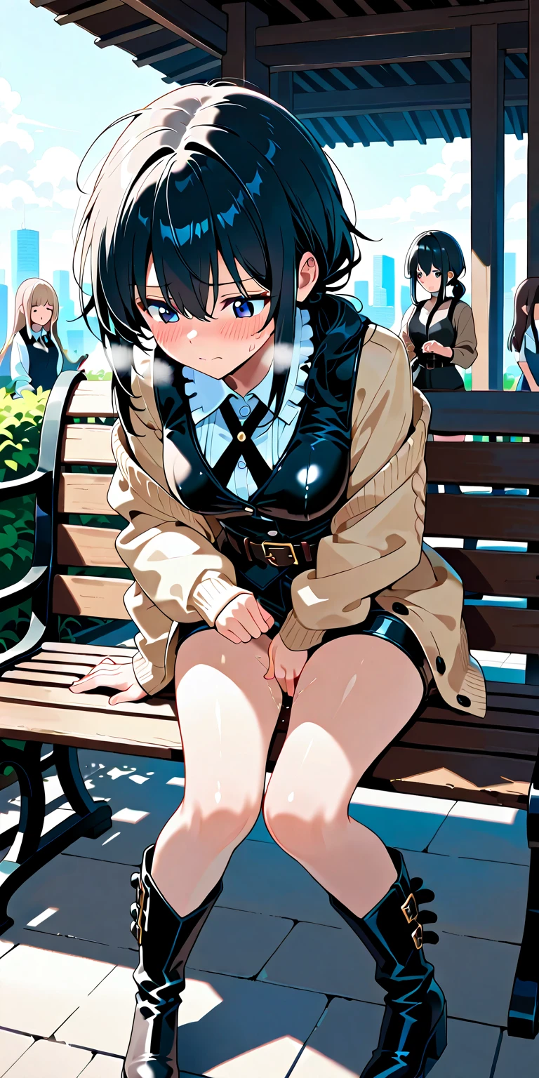 Shopping mall dining room seating、tiny girl、Secretly masturbation、Squirting、convulsion、cum on、Spread legs wide、crouching down、feels good、AHE Face、agitation、Intense masturbation、fullnude、Iki face、a lot of people、feels good、cum on、convulsion