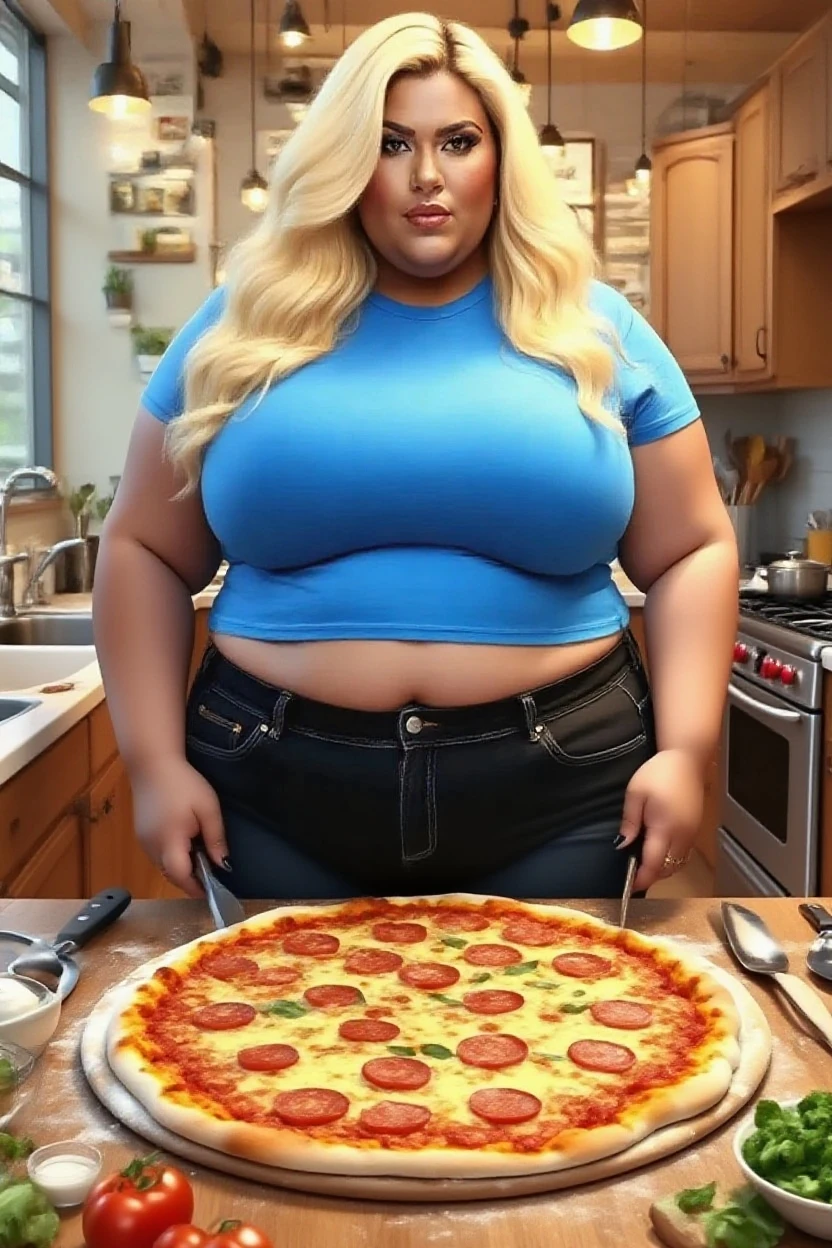 one ssbbw blonde standing next to a grill in a backyard, grill, ??????, ssbbw, ???????, chubby, detailed face, detailed, american_flag_??????, bottom-heavy, hyper ???, wide ????, blonde_hair, (barbecue), florida, american, american_flag, pig, pig_ears, pig_tail, piglike, solo, obese, fat, hyper obese,