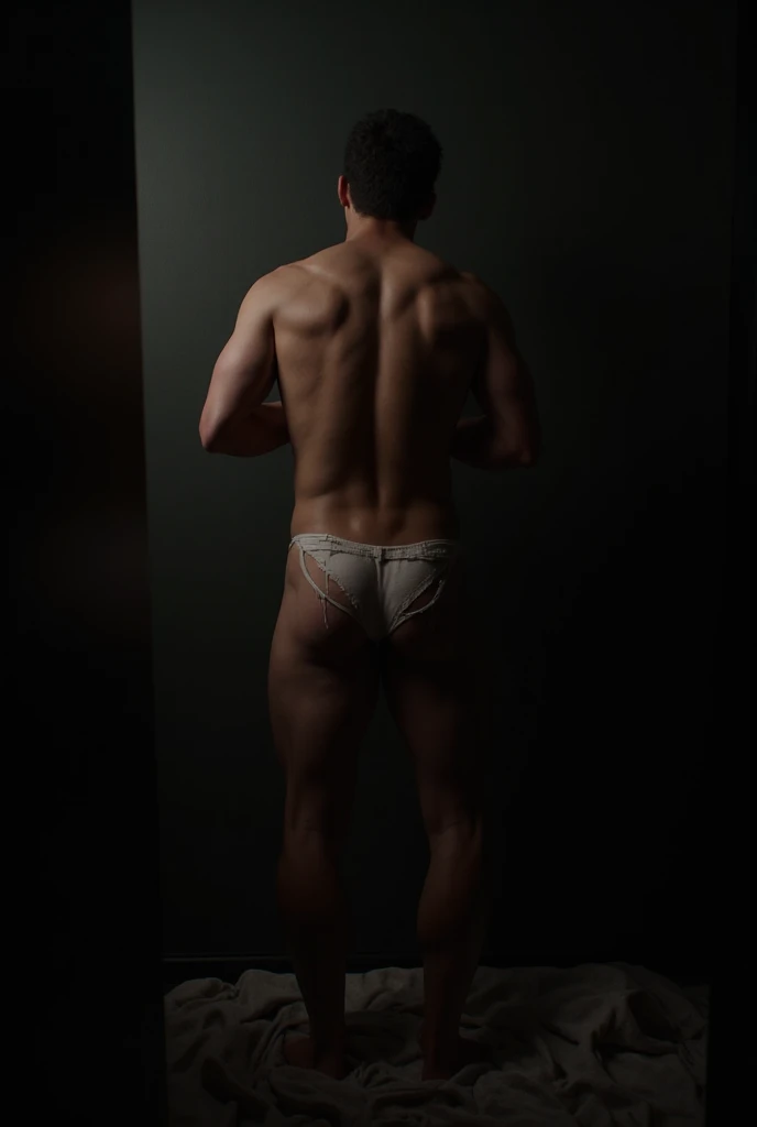 Tom Holland , exposing the full length of his    and 