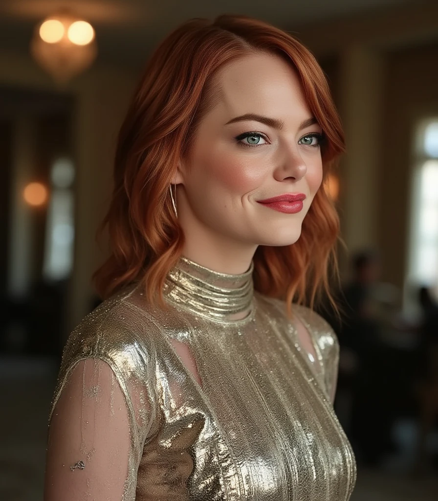 hannigan girl,by Meret Oppenheim, enraged, orange background, Star of Apotheosis