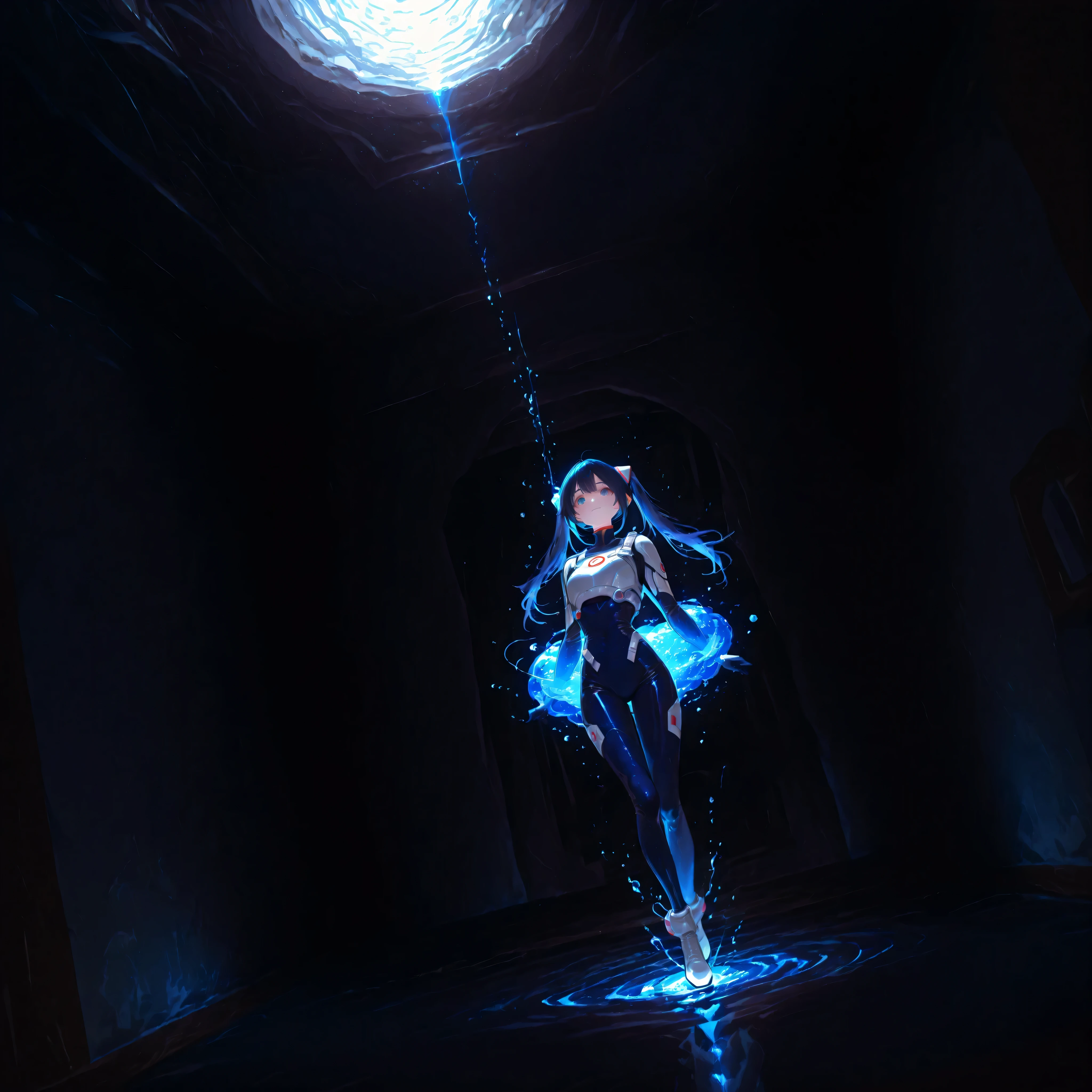 (Inside a shabby spaceship:1.7)、night、(Body floats:1.6)、Wide々A stylish interior、Ruins、Space Suit、Dark Blue Hair、height twin tails、
Active women、score_9,score_8_up,score_7_up,top quality, detailed clothing、femininity(femininity)、dynamic angle、Dynamic Action、 Active Action