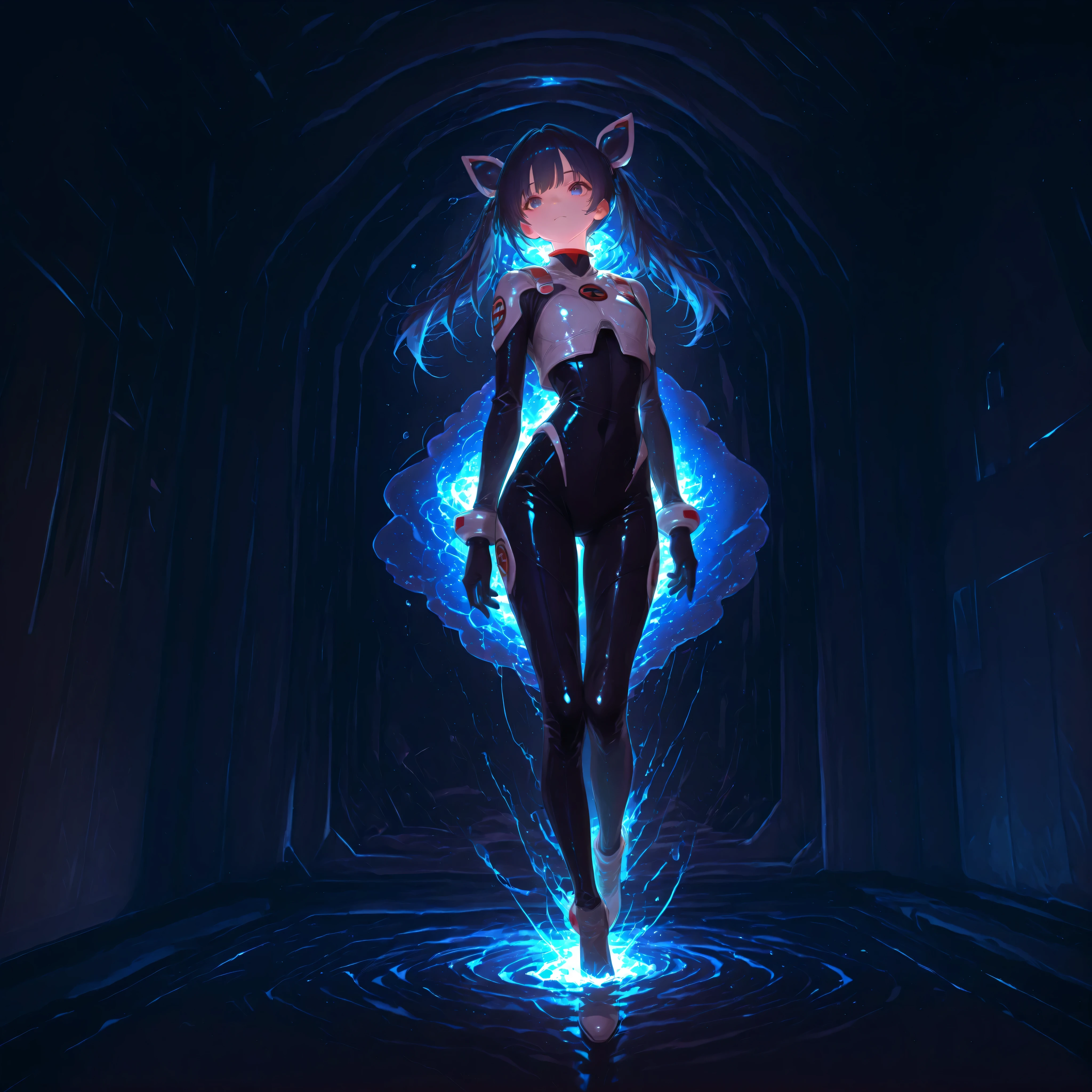 (Inside a shabby spaceship:1.7)、night、(Body floats:1.6)、Wide々A stylish interior、Ruins、Space Suit、Dark Blue Hair、height twin tails、
Active women、score_9,score_8_up,score_7_up,top quality, detailed clothing、femininity(femininity)、dynamic angle、Dynamic Action、 Active Action