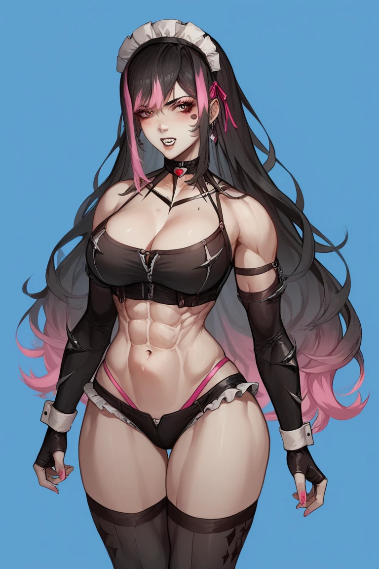 1 girl, ())) (((big-ass))), (((wearing a short ))), (long pink hair), (((blue colored eyes))), (on the beach at night with starry sky and full blood moon), (Waist slender), (Big butts), (thin, muscular legs), muscular belly,  feet, (Stand Up), twintails, glare eyes, Eye reflex, humor, アニメ , estilo アニメ, ray tracing, Glow Up, projected shadow, panorama, Sony FE, 8K, UDisk, piece of master, precise, anatomically correcte, super detaill, best qualityer, ultra high-resolution, Hard disk, 16K