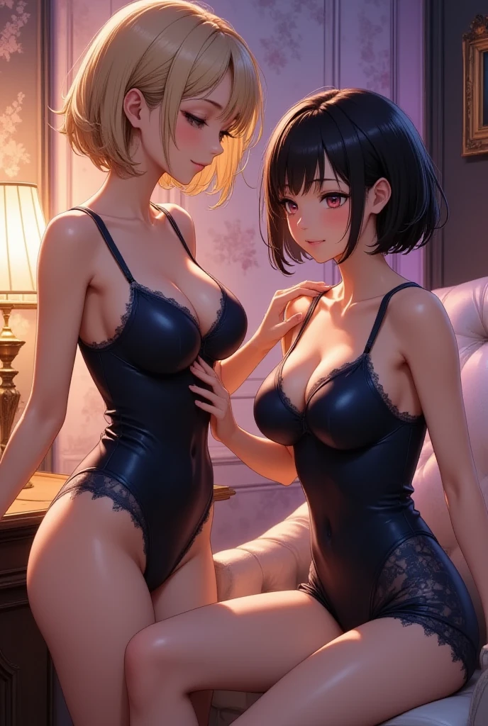 Voyeur on the illuminated rooftop of a building in Shinjuku at night Japan、Japan woman in  changing clothes unbuttoned front of uniform、One is a slender 27-year-old woman with black-brown hair color and fluffy long bob hair, one is a 31-year-old married woman with loose lob hair and brown hair with small , one is a 28-year-old office lady with blonde bob hair and small , one is a slender 23-year-old woman with black lob hair, and one is a 25-year-old woman with dark brown lob hair.、small tits、A slender、Smaller chest、Palm-sized  of drawers、Apple-sized breast、A-cup breasts、B cup breasts、Small sized breasts、They are looking at us with pleasant faces.、Traveling with three good friends、String bread、Peeling off、In the middle of changing clothes、The shoulder strap is dislodged、a sailor suit、One is wearing purple glossy , one is wearing black , one is wearing pale sky blue cute , and one is wearing orange underwear、Upper and lower set underwear、Half Cup Bra、Lace 