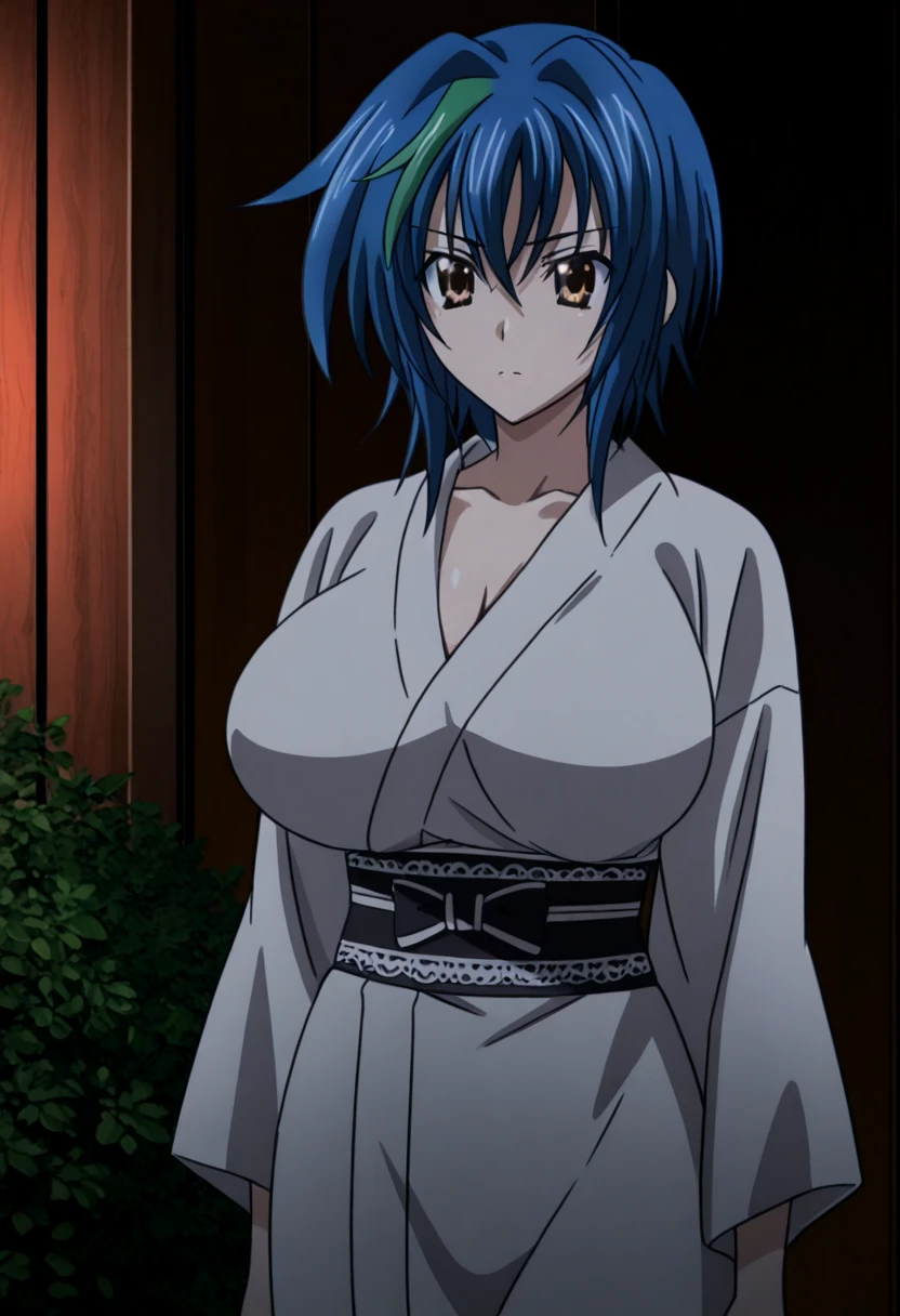 (masterpiece, best quality:1.16), red eyes, cowboyshot, long pony tail, up ponytail, big ??????, black short,white cape, thigh, cute,night, Criss cross, (large ??????)