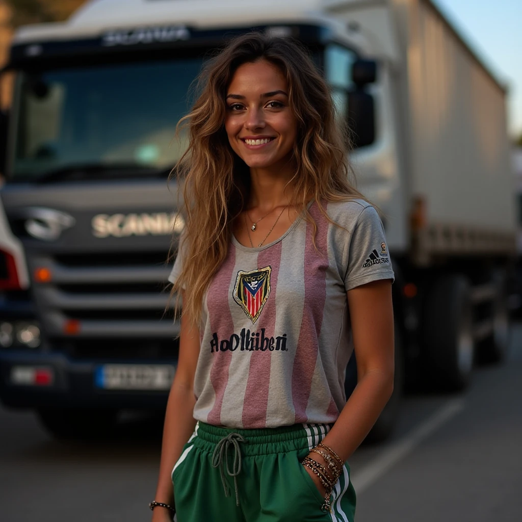 1 young brazilian, 23 anos, magra e alta, seios grandes, , elegante, at music festival, T shirt , skin tight pants, no jewelry, sexy