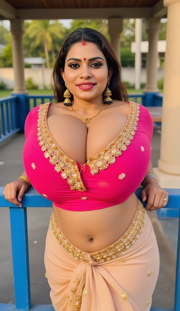 Outdoor image of 21yo  in school school photo in school masterpiece, (photorealistic:1.7), best quality, beautiful lighting, Eleanor Latino Woman 20yo Old  Plus Size Model random colour beautiful eyes extremely high Bun long extreme curly hair Lifts wearing Indian flowers ethnic enegance princess transparentsalwar kameez. Flowers on hair (Persian princess)),off shoulder ,bra, big  wearing flower tiara on the head,from top view, (selfie), extreme close up photo of curvy Latina indian, hourglass figure, swooping ,  armpits, seducing on mountains, French braid hair, necklace, sultry, winking at viewer annoyingly, reddish pink lace bra and saree, night, (cinematic:1.3), intricate details, (Art Station:1.2),Tamil pretty girl, ultra realistic skin (best picture quality，4k,8k，high-definition，masterpiece:1.2)，Ultra-detailed，(lifelike，lifelike，lifelike:1.37)。Indian festivaledium size , visible cleavage, indian traditional dress, visible cleavage, paint festival，holi paint：1.37.beautiful Indian girl，Colorful paint on face，Holi festival, brown eyes，exquisite gold jewelry，happy，long wavy brown hairs, hapiness，Contagious smile，Colorful indian saree costumes，colored nails，Holi paint on body，Splashes of colorful paint at events，holi celebration background，Color spray painting，Energetic movement，Dynamic and powerful abstract art，rich colors，propylene，Vivid rainbow hues，hapiness lively atmosphere，bright orange，Pink，Whimsical and dreamy，Spontaneous splashing，bold color contrast。hair bun 