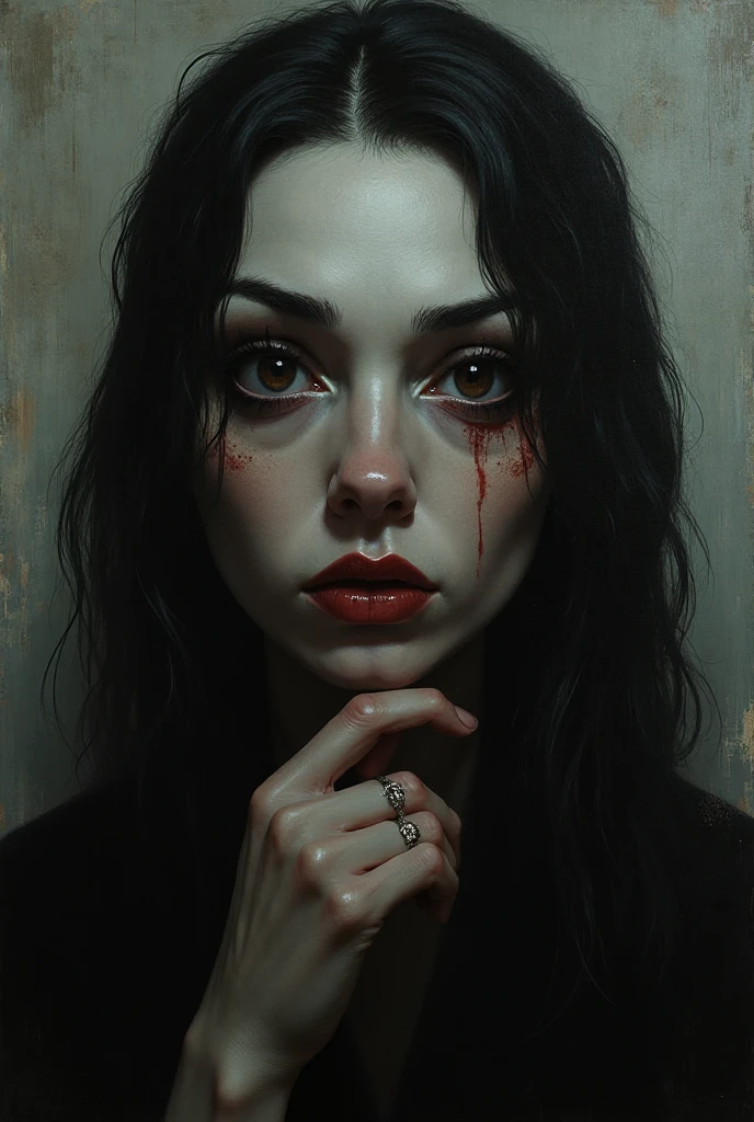 Create an image in the style of My Guilt 