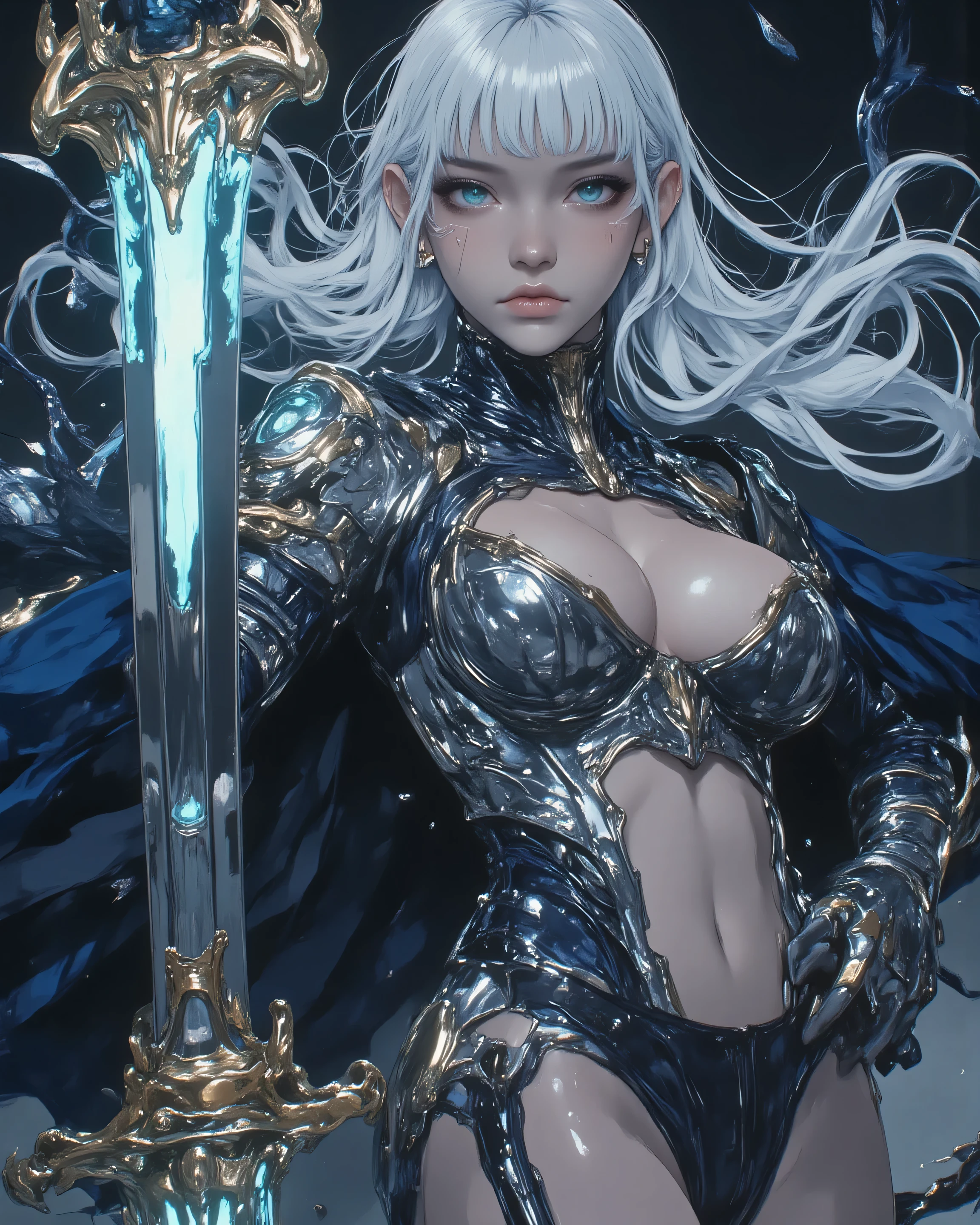 ((melhor qualidade)), ((tmasterpiece)), (O detalhe:1.4), ..3d, Eyerontage grande e delicado，Espalhe as pernas，Rosto detalhado，long eyeslashes，roupas apertadas，Detalhes de grandes pupilas negras，com cabelo preto curto，Peitos Gigantes，peitos grandes，Uma bela imagem feminina cyberpunk,HDR（HighDynamicRange）,Traching de raias,NVIDIA RTX,Hyper-Resolution,irreal 5,Subsurface scattering、Textura PBR、post process、Filtragem de anisotropia、profundidade de campoigboobs，Criado sexy，maximum definition and sharpness Textures of any layer、Albedo e mapas Speculares、Surface Coloring、Precise simulation of light-material interactions、perfectly proportions、rendering by octane、Luz bicolor、grande abertura、ISO baixo、White balance、The rule of thirds、Dados brutos 8K、