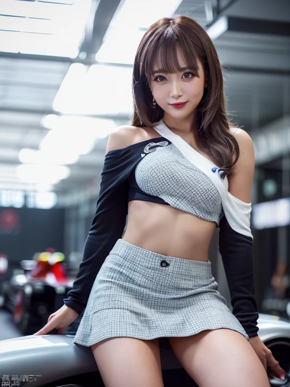 ((NSFW)),(highest quality、masterpiece、8k、Best image quality、Hyperrealism、Award-winning works)、1 girl、(shout with a surprised face:1.1)、(Shocked facial expression:1.1)、(A white short-sleeved shirt with a collar that shows through the :1.2,See-through shirt:1.2)、(A tight navy pleated skirt swaying in the wind:1.2)、White lace panties are visible、(A strong wind is blowing:1.2)、(Perfect skirt swaying in the wind:1.2)、(A perfect skirt fluttering in the wind:1.2)、(The skirt flips up and the  is visible:1.4)、Full body photo、(The detailed and complex background of Shibuya city:1.3)、Accurate anatomy、Perfect Makeup、Long eyelashes、Glossy Lips、Ultra-high definition glossy skin、(Ultra-high definition, bright and beautiful skin:1.1)、超高精細のGlossy Lips、Ultra-high definition beautiful teeth